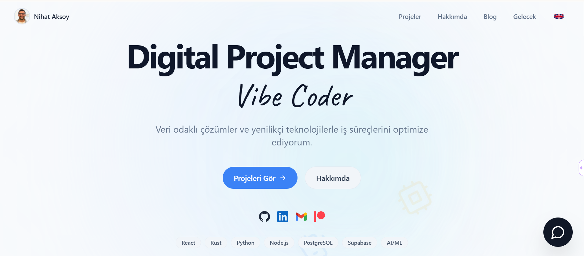 AI Chatbot-Assisted Personal Website